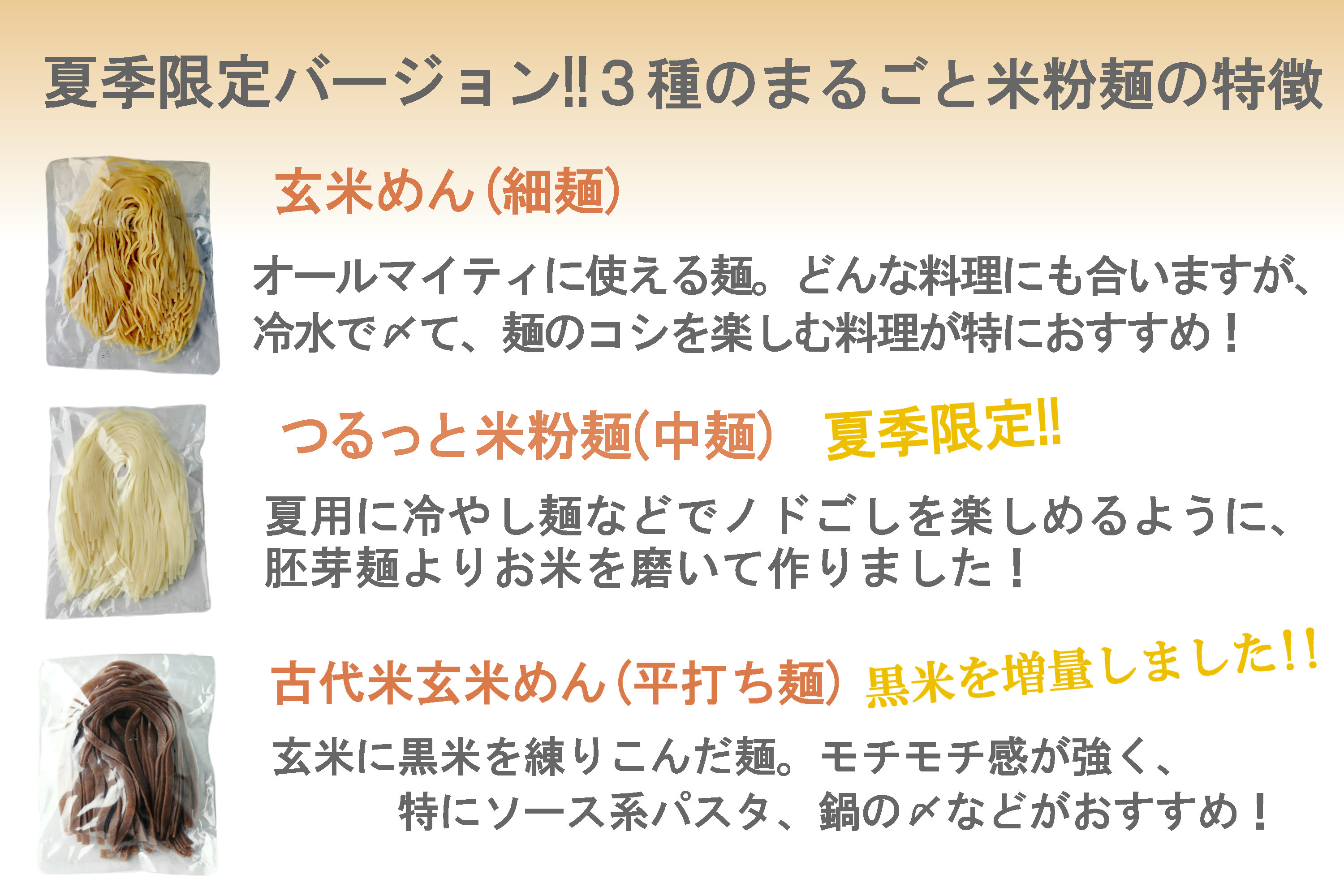 3色めん特徴 夏季限定